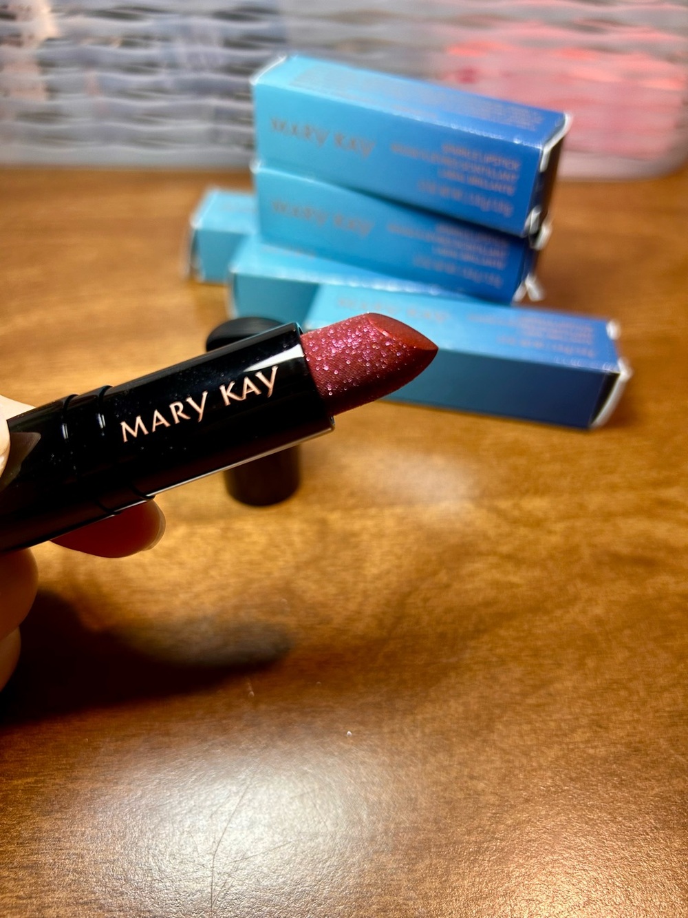 Mary Kay Sparkling Ruby Lipstick - Shimmery - Picture 4 of 4